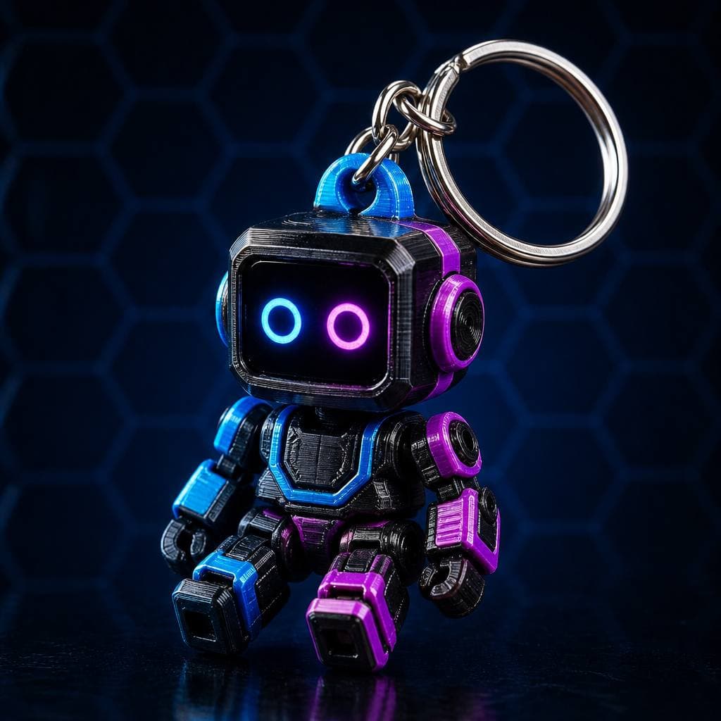 Chaveiro articulado impresso em 3D